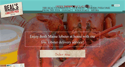 Desktop Screenshot of bealslobster.com